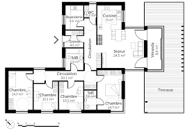 plan maison toit plat